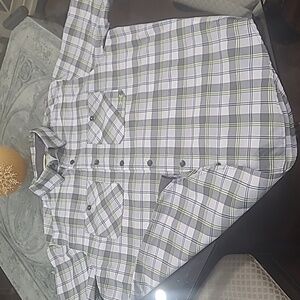 Under Armour Heat Gear Chesapeake 2 Short Sleeve Plaid Shirt - Men's L - New